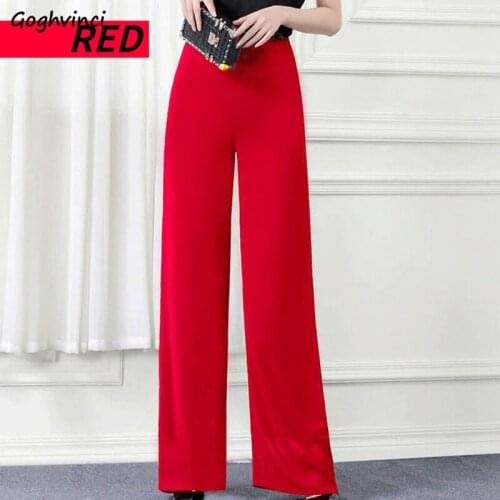 Casual Pants Women Large Size 4XL Loose Dance Wide Leg Trousers High Waist Chiffon Chic Korean Fashion Casual Summer All-match