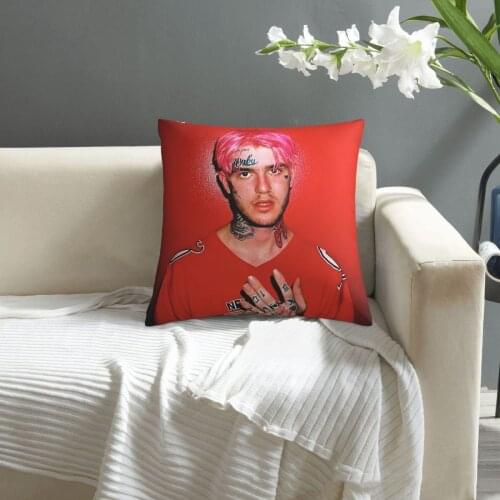 Lil Peep pattern print Cushion Cover Decorative Pillowcase Chair Seat Square Car Pillow Cover Home Living Textile