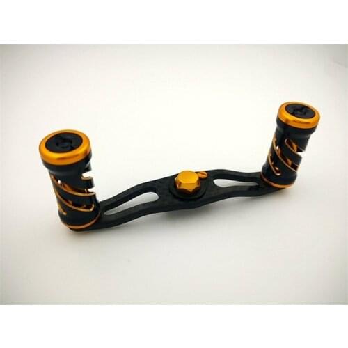 DIY carbon fiber fishing reel crank+knobs free shipping