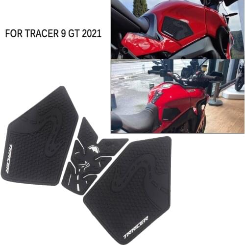 For TRACER 900 TRACER 9 GT 2021 Motorcycle Non-slip Side Fuel Tank Stickers Waterproof Pad Rubber Sticker