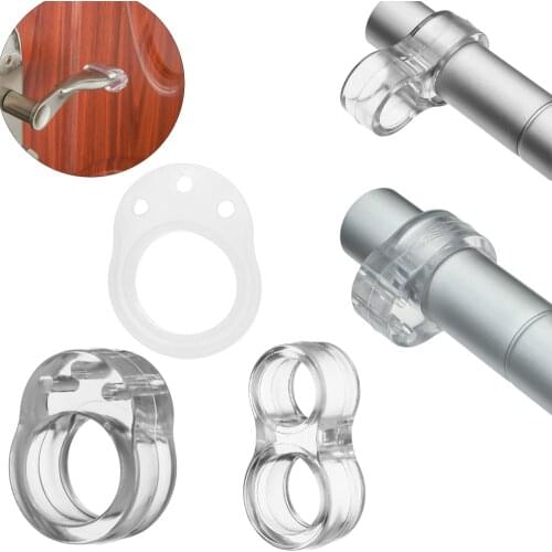 Door Stopper Transparent White Silica Gel Door Handle Buffer Baby Safety Children Protection Shockproof Furniture Protective Pad