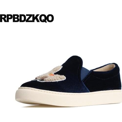 Breathable flats size 35 navy blue sneakers trainers slip on china chinese comfortable white canvas shoes ladies velvet women