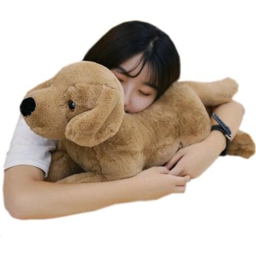 40cm 80cm Simulation Lifelike Animals Dog Labrador Pillow Hug Message Soft Stuffed Plush Toy