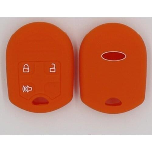 2PC Silicone Car Key Case For Ford F-150 F-250 F-350 Explorer Ranger KA Fiesta Mondeo Cover Keyless Remote Fob Shell Skin Holder