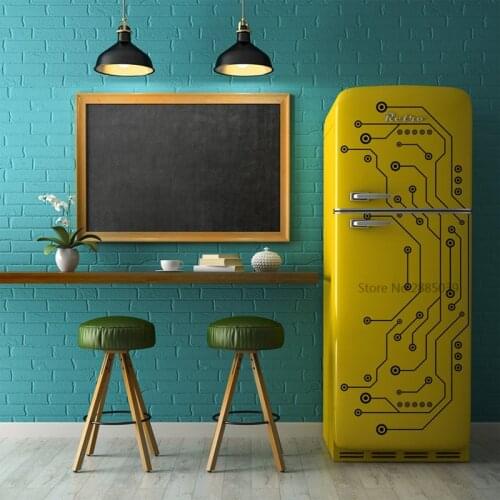Kitchen Fridge Door Decor The Funny Die Cut Set Art Food Refrigerator Freezer Decal Removable Vinyl Wall Sticker Mural BD367