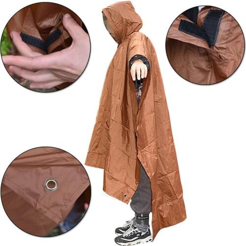 Outdoor Mens Women Lightweight Hiking Portable Spring Raincoat Mountaineering Backpack Cover Waterproof Long Camping Equipment