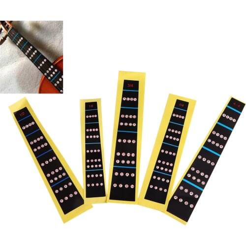4/4, 3/4, 1/2 1/4, 1/8Violin Fingerboard Sticker Fretboard Note Label Finge Chart Practice Finger Guide Beginner Violin Parts