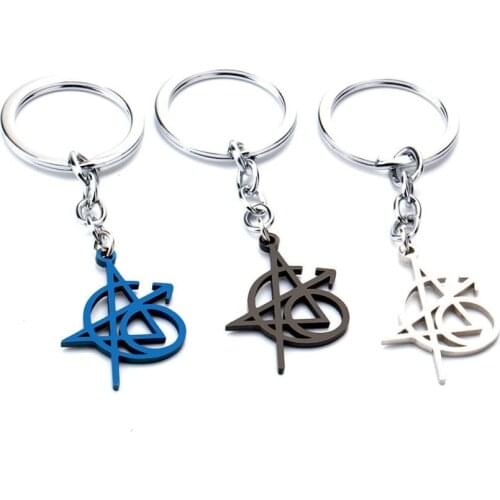 Wholesale 20pcs/lot MOVIE Jewelry Black Widow Tattoo Logo Keychain Car Pendant Keyring llaveros Nice Gifts