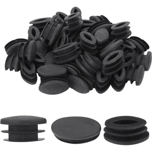 Plastic Furniture Leg Pug Blanking End Cap Bung For Round / Olive Pipe Tube Insert Plugs Hole Cover Chair Anti Slip Feet Protect
