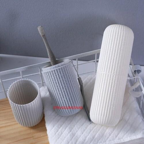 Travel Portable Toothbrush Toothpaste Holder Storage Case Box Organizer Household Storage Cup Outdoor Holder Bathroom Accessorie