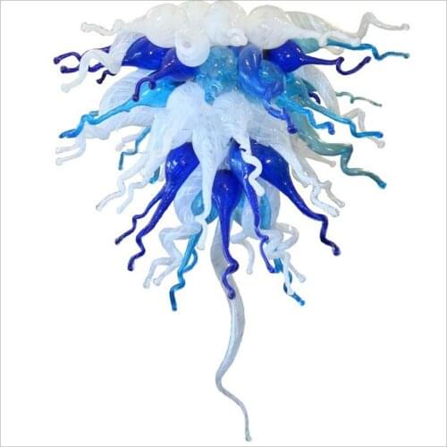 Simple Designed Blown Glass LED Chandelier New House Decor Handmade Blown Glass Chandeliers and pendant lamps