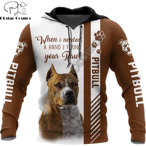 Drop shipping Love Pitbull Dog 3D All Over Printed Mens autumn Hoodie Unisex Casual Pullover Streetwear Jacket Tracksuits DK251