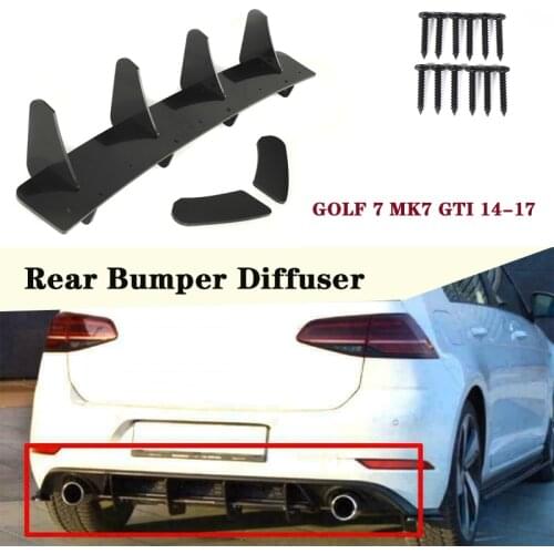 Good Quality Car Rear Bumper Diffuser Rear Side Splitters Spoiler Lip For Volkswagen For Golf MK7 GTI MK 7.5 R MK7 R MK6 R