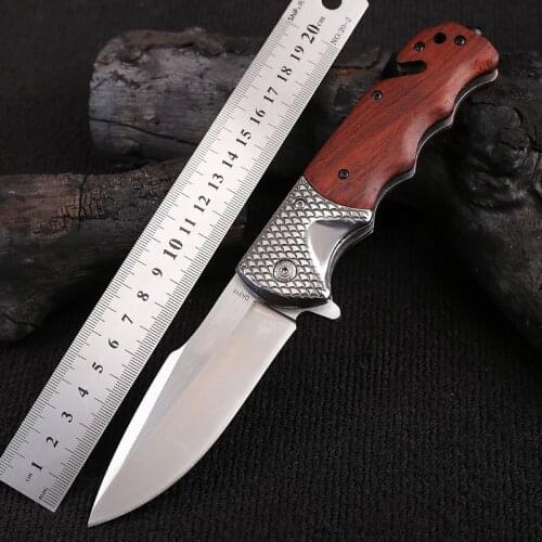 High Hardness Folding Knife 58HRC Camping Survival Self-defense Knife Survival Multi Tools