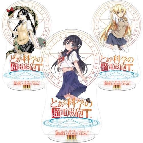 Toaru Kagaku no Railgun Toys Double Sided Painting Acrylic Anime Toy Desktop Ornaments Toys