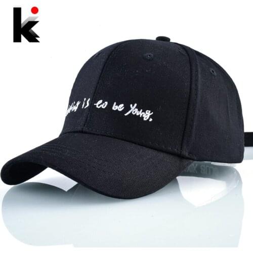 Spring Solid Baseball Cap Women Letter Embroidery Dad Hat For Men Summer Adjustable Cotton Visor Black Gorras Para Hombre Bone