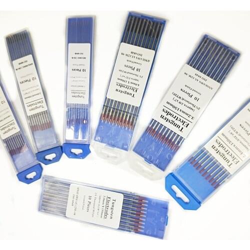 WT20 Tungsten Electrode Professional Tig Rod 1.0 1.6 2.0 2.4 3.0 3.2mm for option 2% Thoriated for Tig Welding Machine