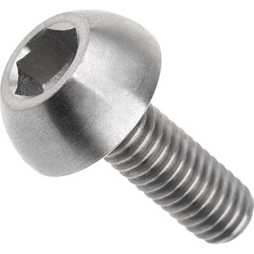 Xingxi M6x17mm Hexagon Socket Round Head Titanium Bolt for Motor Brake Screw 1 pcs
