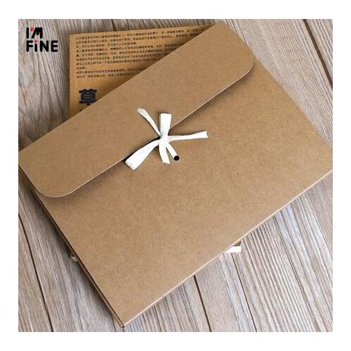 10pcs 24*18*0.7cm Custom logo Silk scarf gift paper box kraft paper envelope bag postcard packing box photo cd dvd packaging box