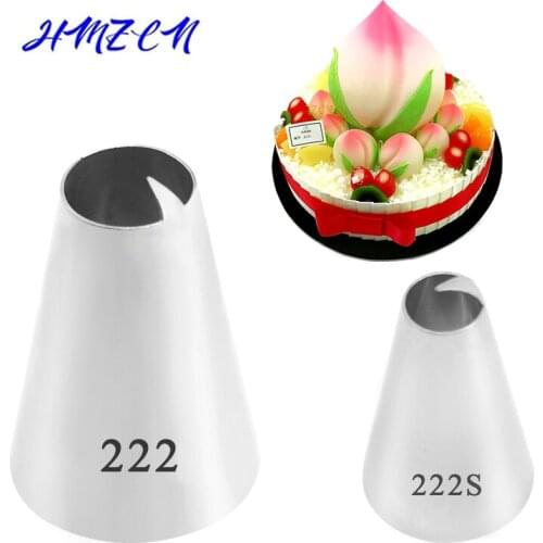 1/2PCS Stainless Steel Peach Nozzle Tips DIY Cake Decorating Tools Icing Piping Cream Pastry Bag Nozzle Kitchen Bakery Tool