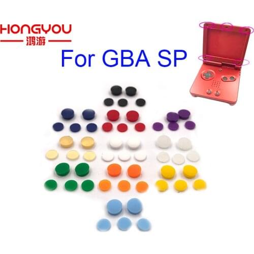 20sets For GBA SP Replacement Screw Dust Plug Cover Rubber Plug For Gameboy Advance SP Shell Housing Luminous Rubber