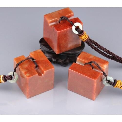 3 CM Blank Seal Set Chinese Shoushan Stone for Chinese Stone Stamp Private Signature Carving Practice