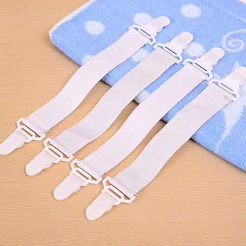 4 Pcs Bed Sheet Mattress Cover Blankets Home Grippers Clip Holder Fasteners Clip