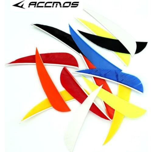 50pcs 3/4/5 inche Turkey Feather Real Feather Fletching For DIY Carbon Wooden Traditional Arrow Hunting Shooting Arrow Accessory