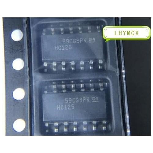 50PCS 74HC125D SOP14 74HC125 SOP SN74HC125DR SN74HC125 SMD