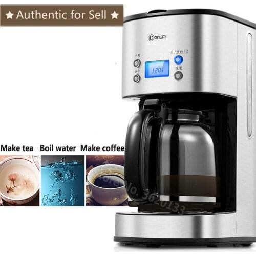 American Drip Coffee Maker 1.5L Fully Automatic American Coffee Maker with High Borosilicate Glass Pot 220V 1000W 5-10cups
