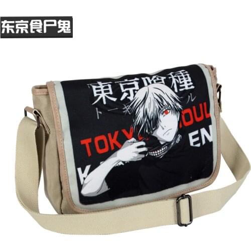 Anime Tokyo Ghoul Tote Canvas Shoulder Handbag Bag Casual Messenger Travelling School Students Book Laptop