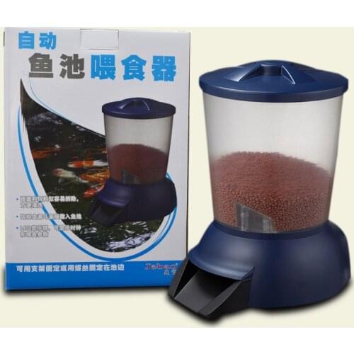 Automatic Feeder 5L High-capacity Fish Tank Koi Fish Pond Feeder Automatic Fish Feeding Koi Pond Feeding Machine