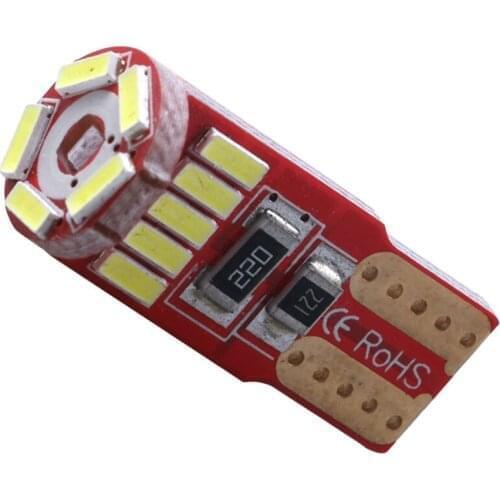 200pcs Car Auto LED T10 Canbus 194 W5W 10 SMD 3014 LED Light Bulb No Error LED Light Parking T10 LED Car Side Light Car Styling