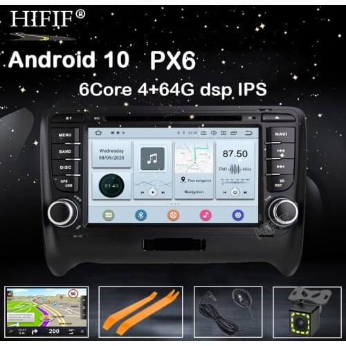Car Multimedia player Android 10 2Din Autoradio Stereo System For Audi TT MK2 8J 2006 2007 2008 2009-2012 wifi Car DVD Player