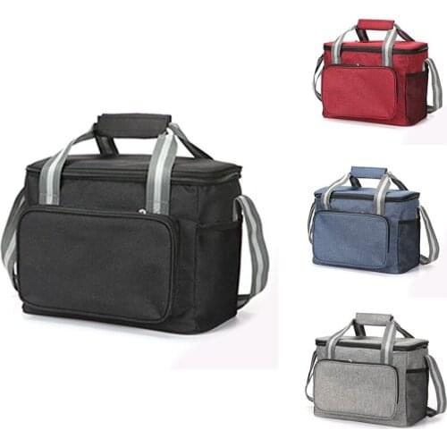 Large Lunch Bag 24-Can (15L) Insulated Lunch Box Soft Cooler Cooling Tote For Adult Men Women