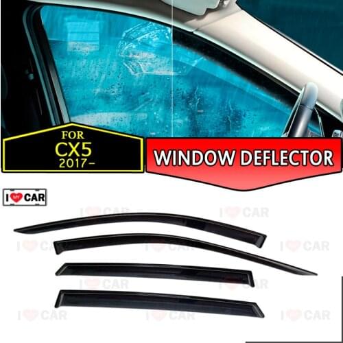 Window deflector for Mazda CX-5 2017- car window deflector wind guard vent sun rain visor cover car styling