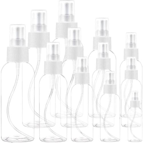 20pcs Spray Bottle 10ml 30ml 50ml 60ml 100ml Refillable Bottle Empty Perfume Bottles Pump Perfume Atomizer Travel Accessories