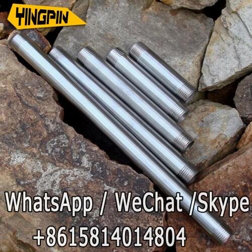 Round steel tube stainless steel 4 points 6 points 1 inch double outer wire pressure and corrosion resistant extension tube