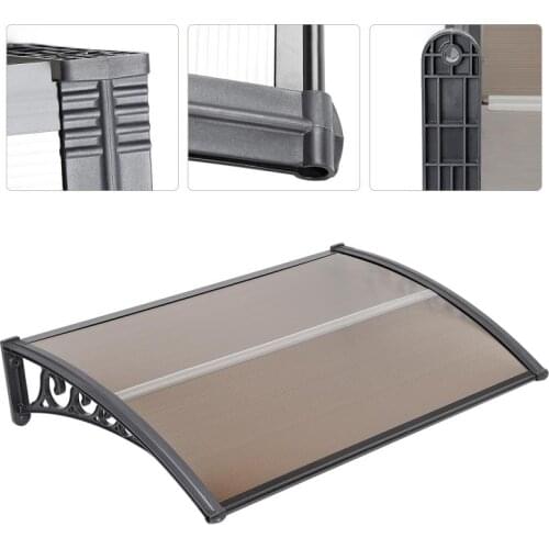 Multi-size Durable Door Canopy Awning Poly Carbonate Door Window Awning For Outdoor Entrance Door-window Canopy Awning HWC