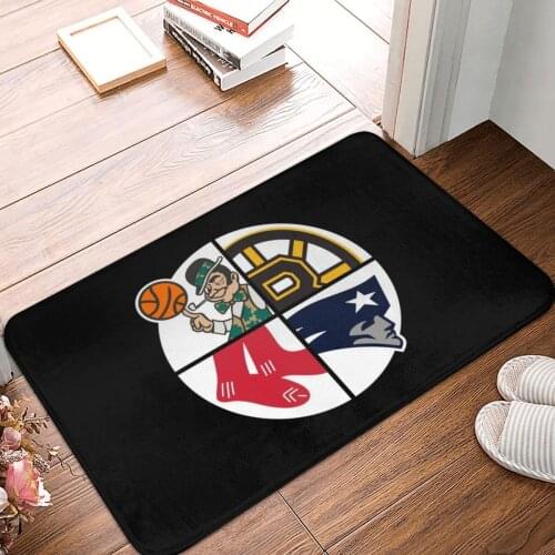 Boston Sports Doormat Carpet Mat Rug Polyester Non-Slip Floor Decor Bath Bathroom Kitchen Living Room 40x60