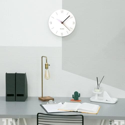 Nordic Silence Wall Clocks Pro-environment Creativity Wall Clocks Modern Simple Reloj Pared Wall Clock for Kids Rooms EK50bgz