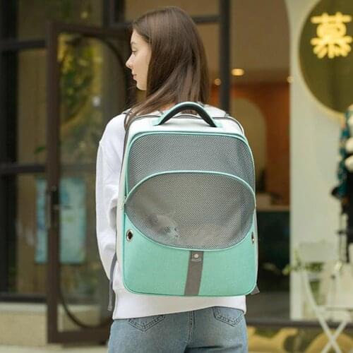 Mesh Backpack Pets Bags Dog Carrier With Safety Rope Portable Inside Breathable For Dogs Cats Outdoor Travel Pet Backpack