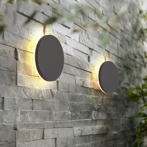 Nordic Outdoor Waterproof Wall Lamp Waterproof Wall Lamp Corner Lamp Balcony Simple Hotel Villa LED Wall Lamp Light