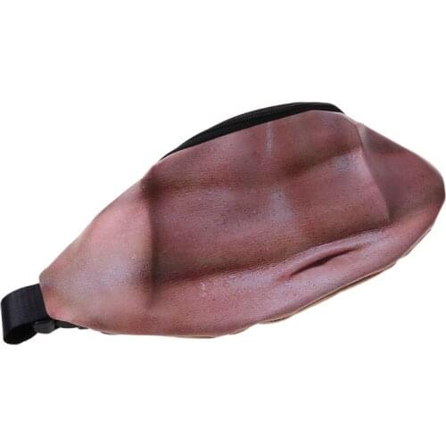 Novelty Fun Men Women Dad Bag Dad Bod Waist Bags Beer Fat Hairy Belly Fanny Pack 20CA