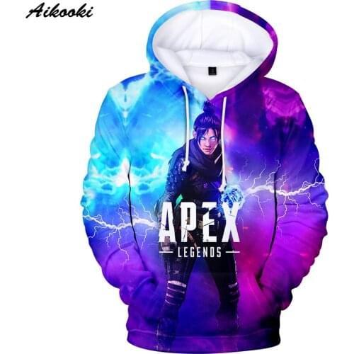 Popular 3DApex Legends Hoodies Sweatshirts Men Hoody 3D Print Game Apex Legends Hooded Male/Female Polluvers Design Winter coats