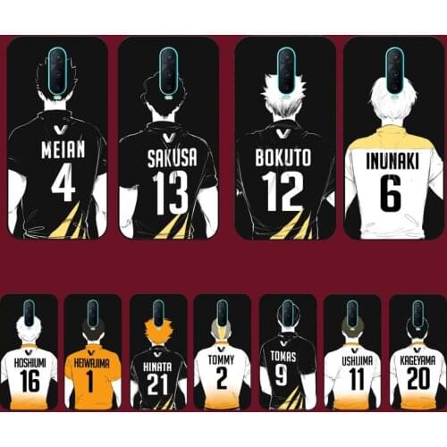 TOPLBPCS Haikyuu Hinata Anime Volleyball Numbers Phone Case for Vivo Y91C Y11 17 19 53 81 31 91 55 V17 11i 9 fot oppo
