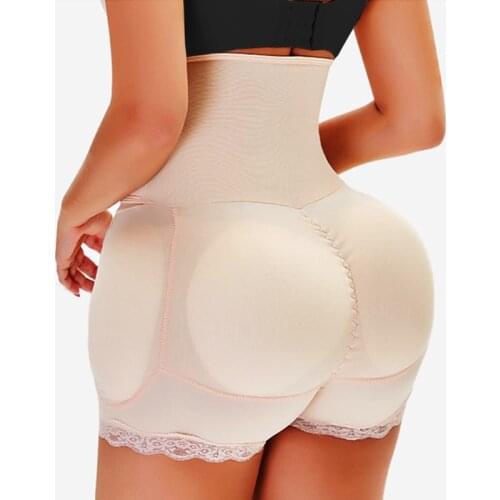 Sponge Fake Butt Lifter Sexy Underwear Hip Enhancer Padded Panty Body Shaper High Waist Trainer Slim Tummy Control Panties S-6XL