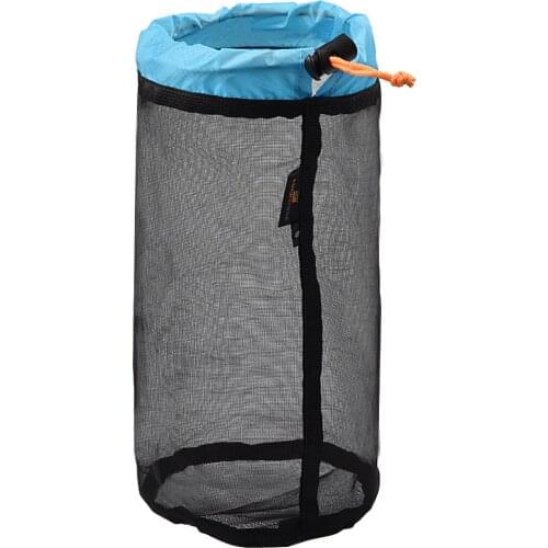 Ultralight Camping Mesh Bag Sports Drawstring Storage Bag Outdoor Hiking Travel Compression Bag Shoes Clothes Storage Bag