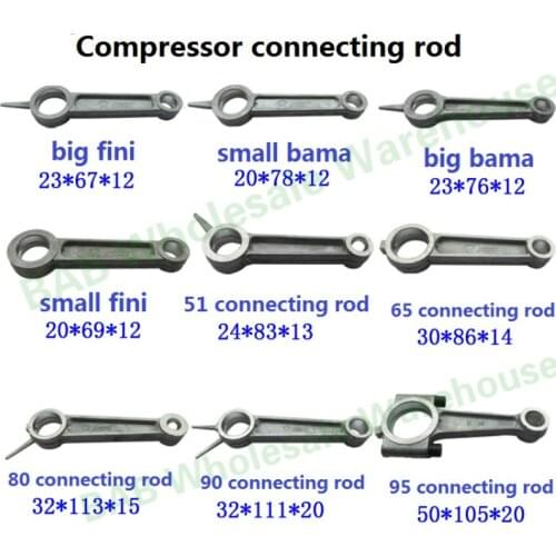 Air compressors connecting rod 42/47/48/51/65/80/90/95mm Aluminum connecting rod for air compressors