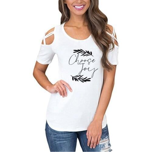 Choose Joy Women Tshirt Cotton Casual Funny t Shirt Gift For Lady Yong Girl Top Tee